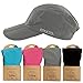 FitKicks Folding Sun Cap,Gray,One Size