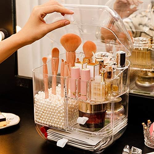 化粧品収納ラック 化粧品メイクアップクリア主催デスクトップメイクブラシ収納ボックスリップスティックラックホルダー One リビングオフィスに最適 Color White Size 車 バイク One ビューティー Size B08kdl8516