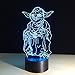 Huiyuan Desk Lamp 3d Star Wars 7 Colors Change Touch Switch Table LED Light Night Lighting Home Decoration Household Accessories