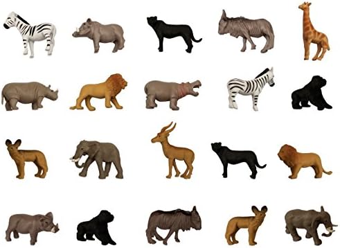 Zoo Animal Party Favors Assorted Tiny 12 Pack