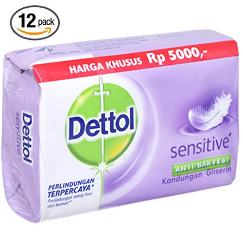 Dettol AntiBacterial Hand and Body Bar Soap, Sensitive, 110 Gr / 3.88