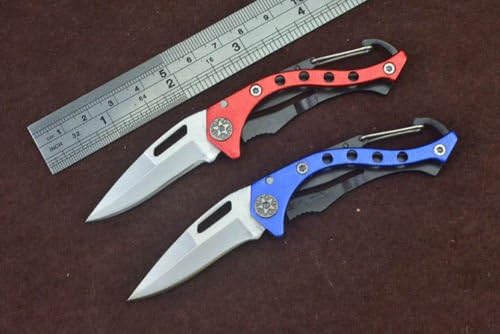 Pocket Survival Knife Tactical Mini Liner Lock Specific Design Travel Tool Gift 2 Pcs