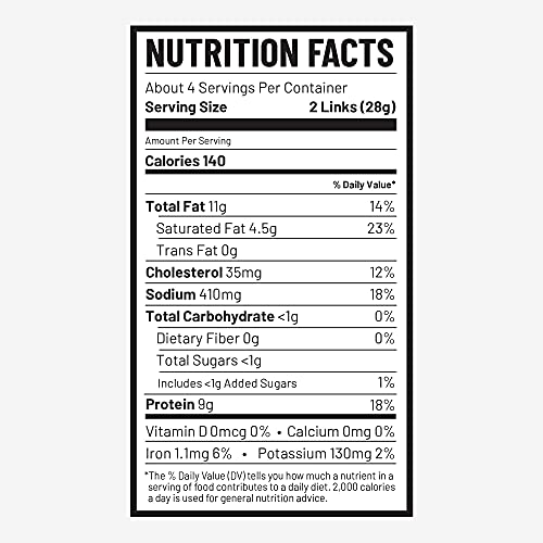 DUKE’S BEEF ORIGINAL SMOKED SHORTY SAUSAGES, 7G PROTEIN PER SERVING, GREAT FOR CHARCUTERIE BOARDS, 4 OZ.