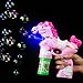 Fun Central LED Pony Bubble Gun for Kids & Toddlers - Light Up Bubble Blower with 2 Refills