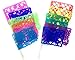 Mexican Paper Flags, Papel Picado Banderitas, Fiesta Decorations Pack of 12 (Multicolored)