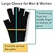 Large Moisturizing Gloves Men & Women- Reusable Black Touch Screen Moisturizing Gloves