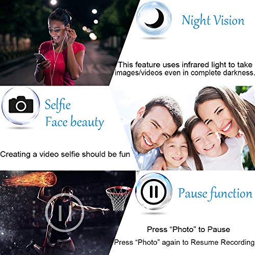 Camcorder 2.7K Video Camera,Vlogging Camera for YouTube WiFi Camcorder Ultra HD 24MP 30FPS 16X Digital Zoom 3.0 Inch Rotatable Touch Screen Support Pause Function & Time-Lapse