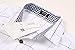 COOFANDY Men's Business Dress Shirt Untucked Fashion Collared Long Sleeve Plaid Button Down Shirts Casual Patterned Dress Shirt White XXL 2XL