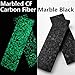 Aibote 1 Pair Marble Pattern Carbon Fiber Knife Handle Scales Slabs Handles Material Knives High-end Custom DIY Tools for Blanks Blades Jewelry Making(Each Pair is Unique)