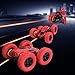 RC Stunt Car Toy for Christmas Gift, 2.4GHz Off Road Remote Control Vehicle Spining Flip Flash Double Sided 360°Rolling Rotating Rotation Great Gift for Kids, Red