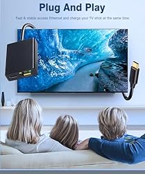 ZEXMTE USB C to Ethernet Adapter for TV Stick- USB