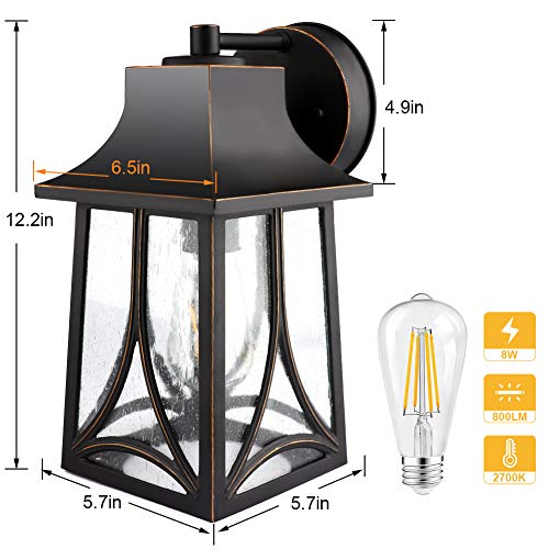 PARTPHONER Outdoor Indoor Light Fixtures Wall Mount, Exterior Wall