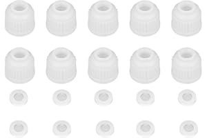 StonyLab Plastic Screw Caps Replacement Caps for Thermometer Inlet Adapter 14/20, 19/22 and 24/40, 10-Pack