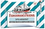 Fisherman's Friend Sugar Free Refreshing Spearmint Flavor Cough Lozenges, 25g pack, (Pack of 12 - Sealed in One Transparent Original Manufacture Box)