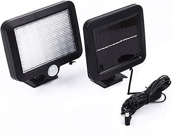 Konesky 56 Led Solar Powered Wall Light Pir Motion Sensor Solar Lamp Outdoor Waterproof Human Body Sensor Security Lamp For Garden Yard Amazon Com