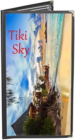25 Better Quality #H123 Black Double-Half-Width-Panels - 4-View - 4.25" Wide x 11" Tall - Double-Stitched Leatherette Vinyl Sewn Edge. Gold Corners. See More: Type MenuCoverMan in Amazon Search.