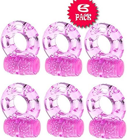 23223355(US) NEW23223355V-02 OU 6 Packs Waterproof Vibrating CoCk-Ring