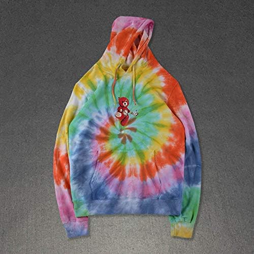 AXIN Hoodie Tie Dyeing Travis Scott Tour Astronaut Logo ASTROWORLD Hoodies 2019 Men Women Pullover Sweatshirts