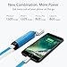 DOFLY Mini 3400mAh Power Bank, Compact Portable Phone Charger External Battery with Keychain Micro USB Cable for Mobile Phones, MP3 Players, Tablets and Other USB Mobile Digital Devices(Blue)