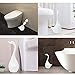 Langxian Swan Bathroom Toilet Bowl Brush and Holders Set, Toilet Brush with Long Handle Full-Closed and Ceramic Base,Bathroom Cleaning Brush Accessories …