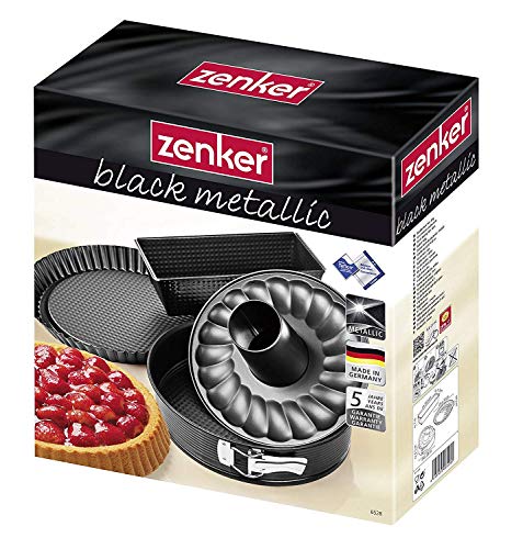 Zenker 6528 Baking Tin (Set Of 4), Black/Metallic, 11.81" - Thumbnail 5