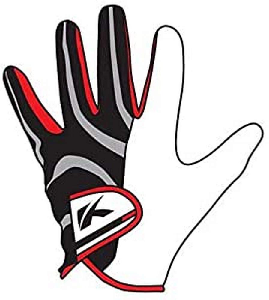 Kasco Men Palm Fit Left Hand Golf Glove - Red, Small