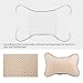 Aumo-mate 2 Pcs Car Seat Neck Rest Pillow Pad Cushion (Beige)