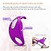 Vibrating Cock Ring Powerful 7 Speeds Silicone Penis Ring Vibrator Clit Stimulator 100% Waterproof Rechargeable Adult Toy for Men Couple Sex