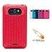 Hyperion MetroPCS LG Motion 4G LTE Extended Battery HoneyComb TPU Case -Red **Hyperion Retail Packaging**