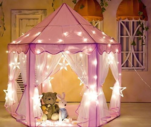 InnoFun Indoor Kids Princess Castle Play Tent,Pink,Balls Not Included