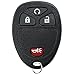 KeylessOption Key Fob Replacement for 2005 2006 2007 2008 2009 2010 Buick Terraza Chevrolet Chevy HHR Uplander Pontiac Montana Saturn Relay Remote, 4-Button 15114374, Locksmith Required
