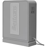 BESTRANS 3000W Step Up Transformer, 110V to 220V Converter, Light Grey | Toroidal Core, Appliances for Use in Asia&amp;Europe, 110V-120V to 220V-240V with Dual Outlets, Overload Protection, Heavy Duty