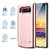 PEYOU Compatible for Galaxy Note 8 Battery Case,6500mAh Slim TPU Frame Protective Charger Rechargeable Extended Power Bank Type C Charging Battery Case w/Kickstand Compatible for Samsung Galaxy Note 8