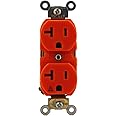 Leviton 5362-IG 20-Amp, 125 voltios, grado de especificación de servicio pesado de la serie industrial, receptáculo dúplex, h