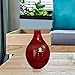 Decorative vase for home décor by Emenest | Holiday Party Table Centerpiece | Real Painted Bamboo Wood Accent Piece | Deep Red Color |Lightweight Yet Sturdy for Home or Office | Best Housewarming Gift