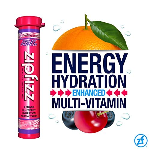 Zipfizz Energy Drink Mix, Electrolyte Hydration Powder with B12 and