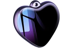 Heart Pendant Voice Recorder - 200h Storage Mini Hidden Recorder with Voice Activation & Noise Reduction, 35h Continuous Reco
