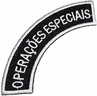 EML047 Bope RJ Operações Especiais Brazil Rio De Janeiro Patch Tropa De Elite Embroidered Patch Iron or Sew