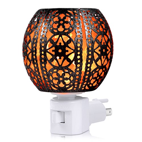 Sunnest Himalayan Salt Lamp, Natural Himalayan Salt Night Light in Lantern Design Crystal Salt Wall Light with