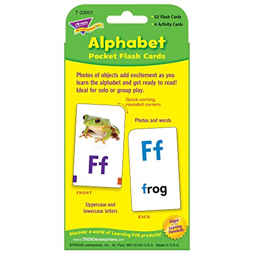 Trend Enterprises Alphabet Pocket Flash Cards