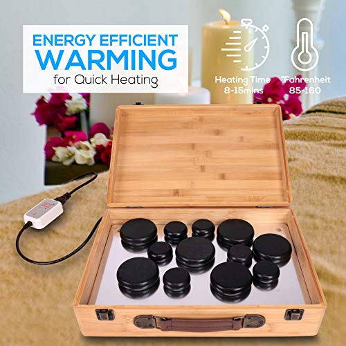 Massage Stone Heater Box SetElectric Spa Portable Heated Rocks Massage