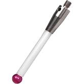 XUNKUANER CNC &amp; CMM M4 Touch Probe Stylus，0.001mm Accuracy, Ceramic Rod | Threaded interface: M4; Ball diameter: 6mm; Length: 50mm; ; Ruby ball tip; Solid Ceramic Needle Rod