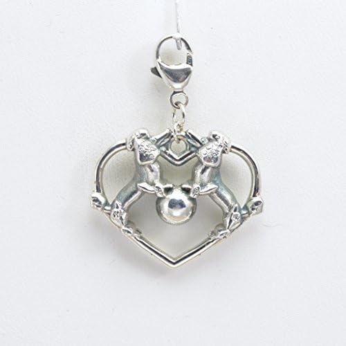 Sterling Silver Toy Poodle FOB by Donna Pizarro from her Animal Whimsey Collection of Dog Jewelry and Poodle Jewelry