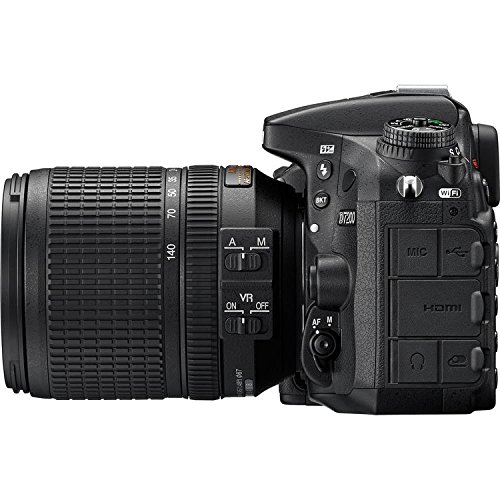 Nikon D7200 DX-format DSLR w/ 18-140mm VR Lens (Black)