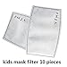 Ligart Kids Anti Pollution Mask with Activated Carbon Filters Dust Mask Filtration Exhaust Gas Anti Pollen Allergy PM2.5 Air Filter Mask for Outdoor Activities