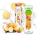 EMPO Infuser Water Bottle Sport BPA-Free Tritan 27 Oz Fruit Tea Infusion Bottle with Free Recipe Ebook - Large Capacity 100% Leak Proof - Multiple Color Options Ideal Summer Gift - Green