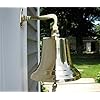 Ships-Bell-Large-Solid-Brass-Wmounting-Bracket-NEW