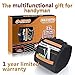 Magnetic Wristband, G-TING Adjustable Super Magnetic Wrist Band With 15 Strong Magnets for Holding Screws,Nails,Drill Bits Holding Tools,Bolts and Other Metal Tools.Unique Tool Gift for DIY (Black)