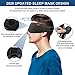 LYLFL Sleep Mask, Updated 2020 Version 100% Blackout Sleep Eye Mask, Adjustable Eye Cups & Zero Eye Pressure, Possible Sleep Guaranteed-Soft Comfortable and Breathable Night Blindfold for Travel,Nap