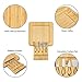 Organic Bamboo Charcuterie Board with a Pullout Drawer and Cutlery Set- The Ultimate Eco Friendly Serving Tray for Wine, Cheeses And Meats- Precise Craftsmanship